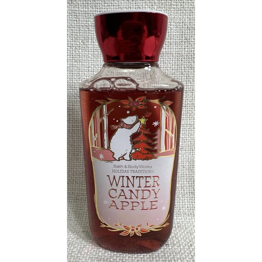Bath And Body Works 1 Bottle Of Winter Candy Apple Body Wash 10 Oz